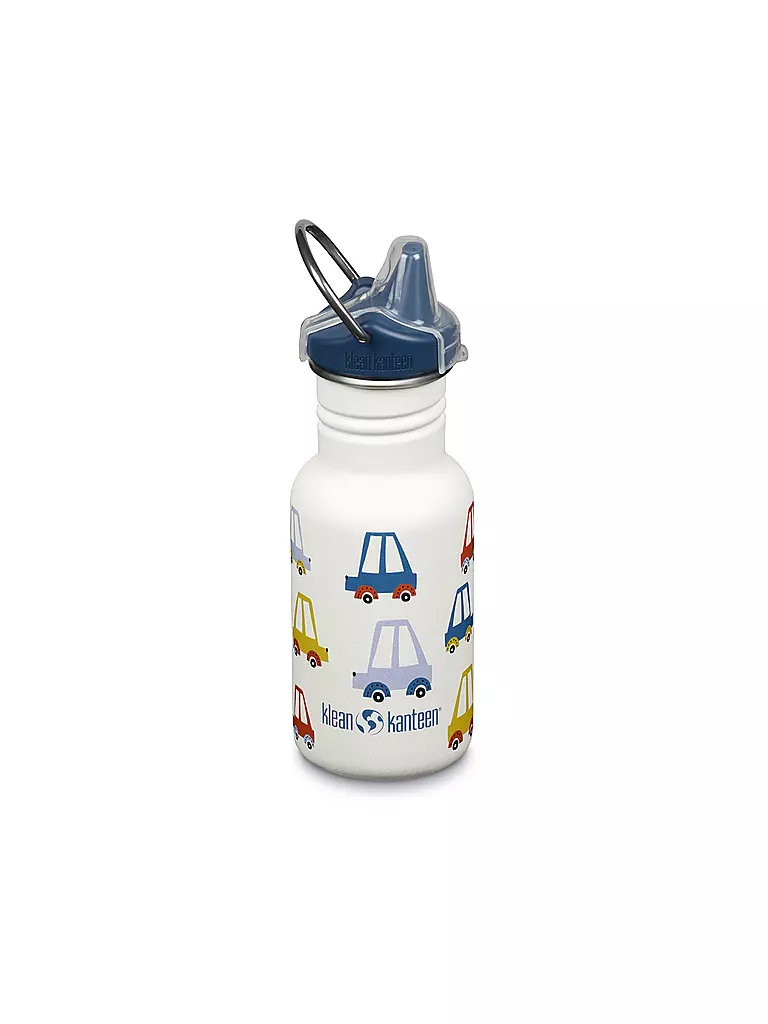 KLEAN KANTEEN | Botella de agua Classic para niños de 355 ml con tapa Sippy | Blanco