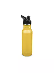KLEAN KANTEEN | Botella de agua de acero inoxidable Classic 532ml Sport Cap Black | Oro