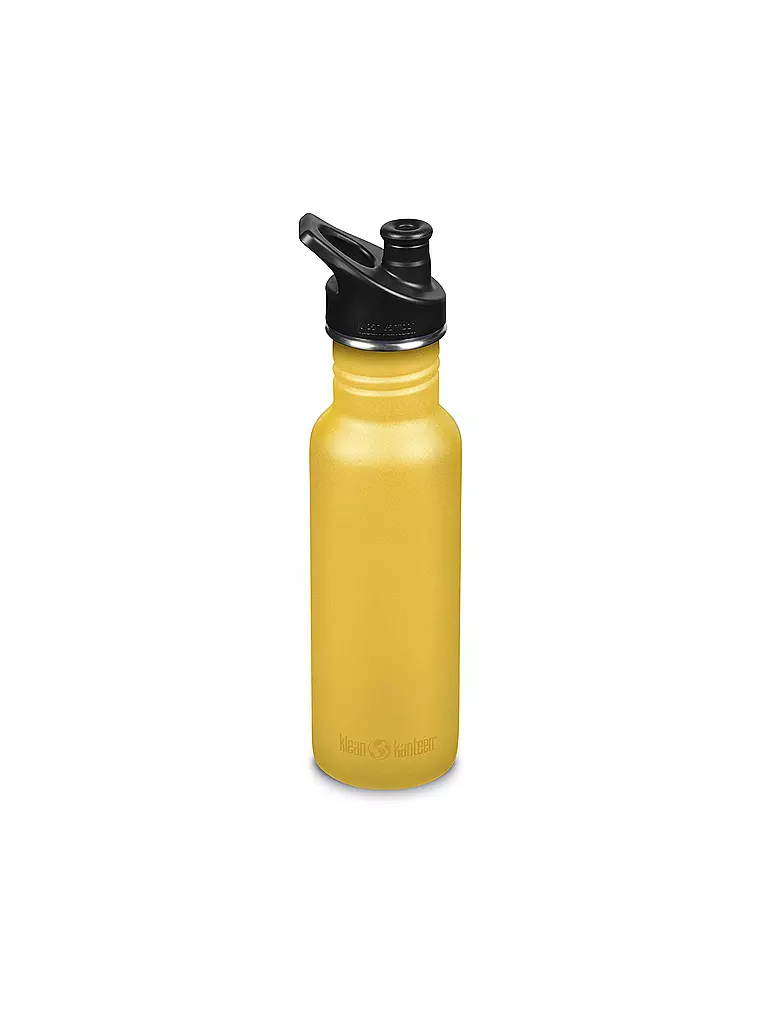 KLEAN KANTEEN | Botella de agua de acero inoxidable Classic 532ml Sport Cap Old Gold | Oro