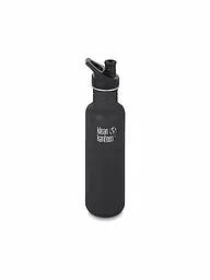 KLEAN KANTEEN | Botella de agua de acero inoxidable Classic 800ml Sport Cap Sea Spray | Negro