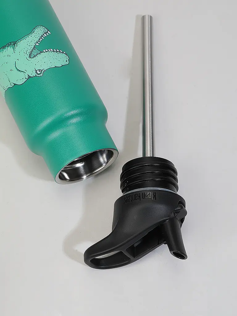 KLEAN KANTEEN | Botella de agua de acero inoxidable Kid Classic 355ml con tapa deportiva abatible aislada | 