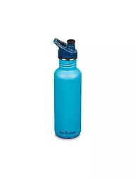 KLEAN KANTEEN | Botella de agua de acero inoxidable Classic 800ml Sport Cap Sea Spray | Azul