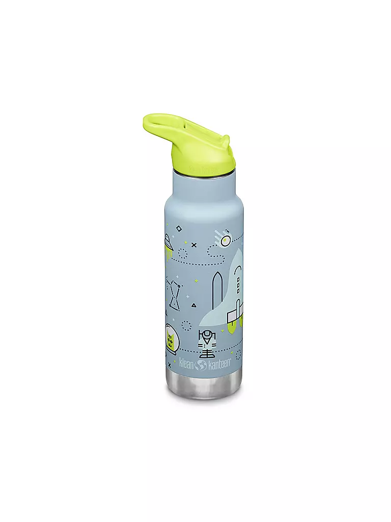 KLEAN KANTEEN | Kinder Trinkflasche Classic 355ml Flip Sport Cap isolierend | Azul claro