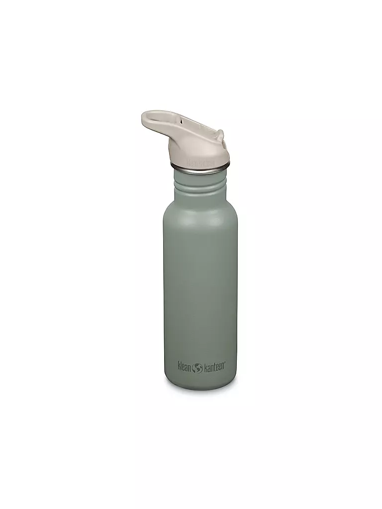 KLEAN KANTEEN | Trinkflasche Classic Flip Seal Sport Cap Wistraw 532ml | Oliva