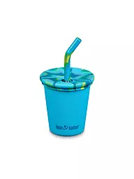 KLEAN KANTEEN | Vaso de acero inoxidable Kid Cup 296ml con tapa y pajita | Azul