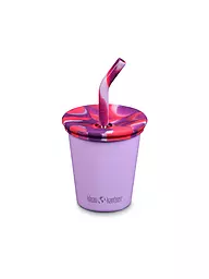 KLEAN KANTEEN | Vaso de acero inoxidable Kid Cup 296ml con tapa y pajita | Lila