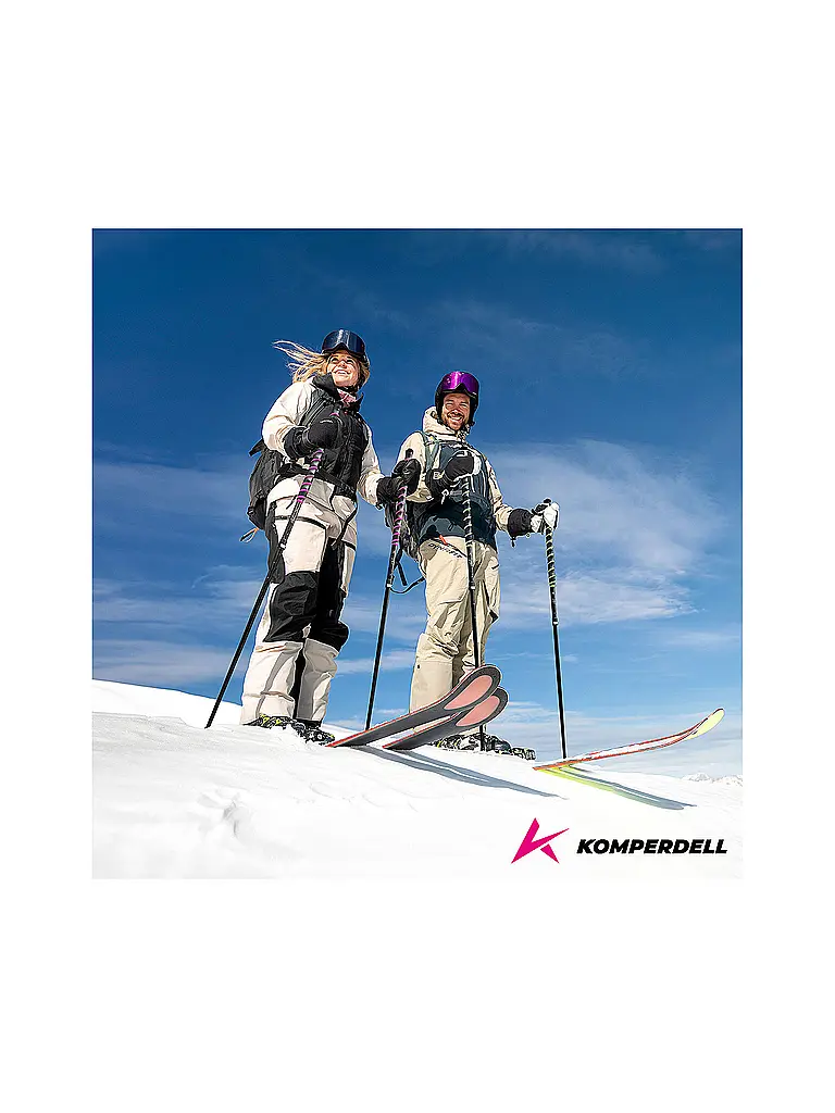 KOMPERDELL | Bastones de travesía Big Art Titanal Vario | Negro