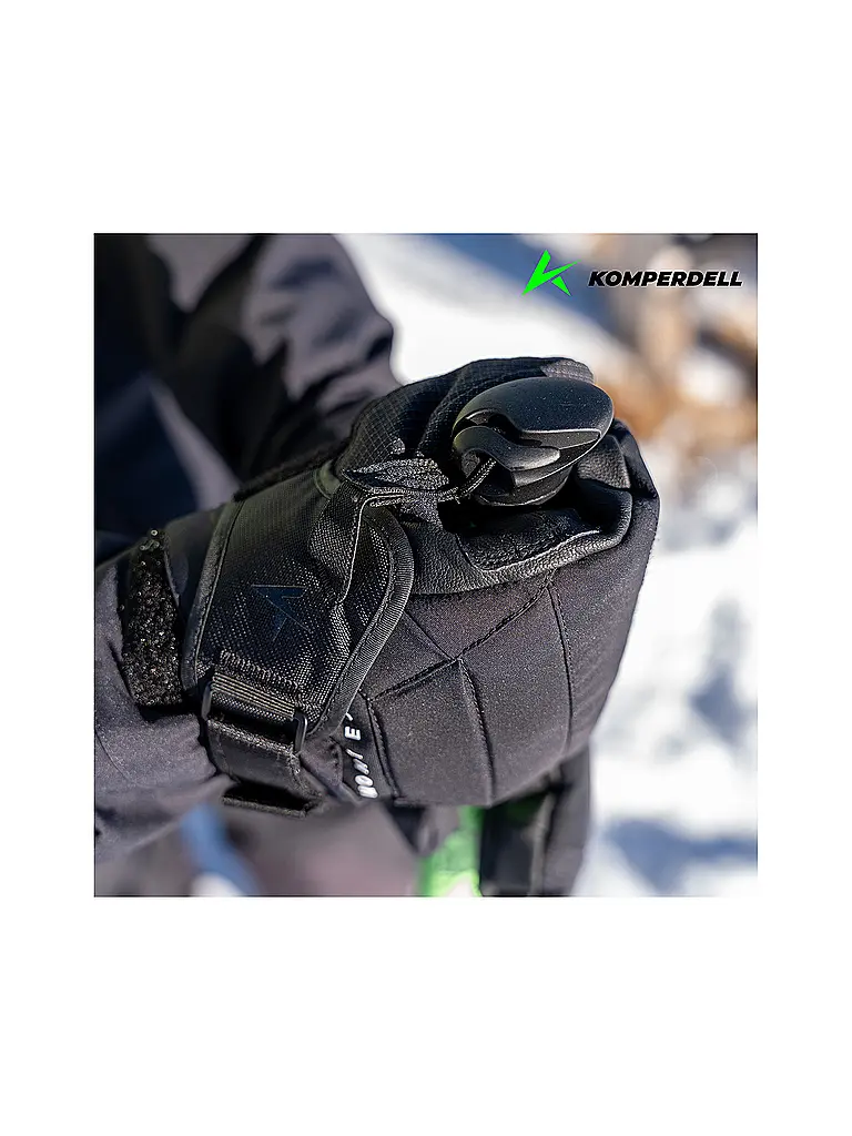 KOMPERDELL | Bastones de travesía Big Art Titanal Vario | Negro