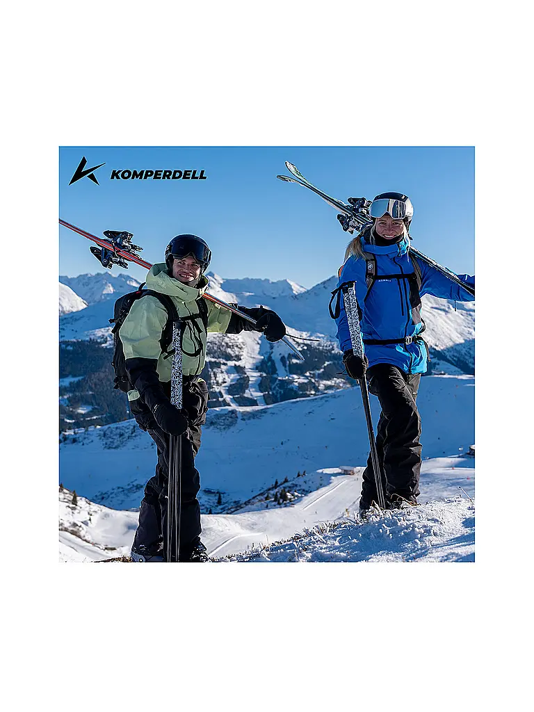 KOMPERDELL | Bastones de travesía Big Art Titanal Vario | Negro