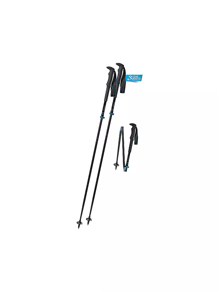 KOMPERDELL | Bastones de trekking Carbon FXP ApproachCompact | Negro