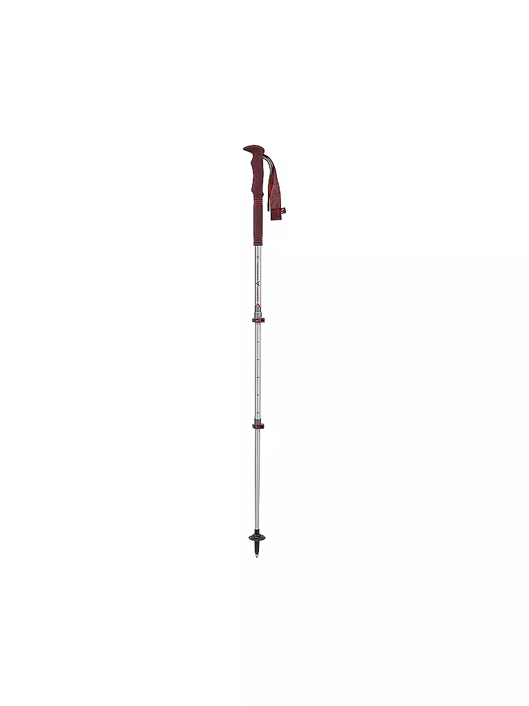 KOMPERDELL | Bastones de trekking Explorer Zero Compact | Rojo oscuro