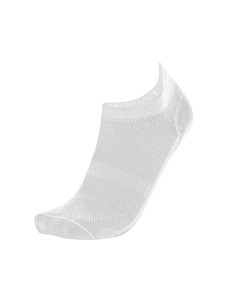 LÖFFLER | Calcetines de ciclismo para mujer TRANSTEX® Footie Socks | Blanco