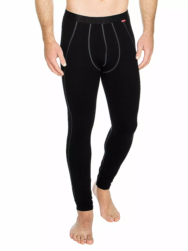 LÖFFLER | Calzoncillo largo funcional para hombre TRANSTEX® WARM | Negro