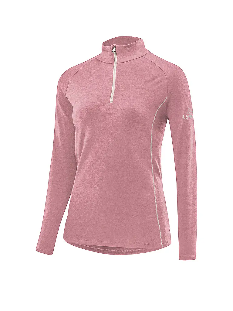 LÖFFLER | Camiseta de esquí de fondo para mujer Midlayer transtex® Merino | Rosa