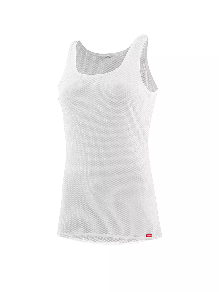 LÖFFLER | Camiseta de tirantes para mujer Grid Transtex® Light | Blanco