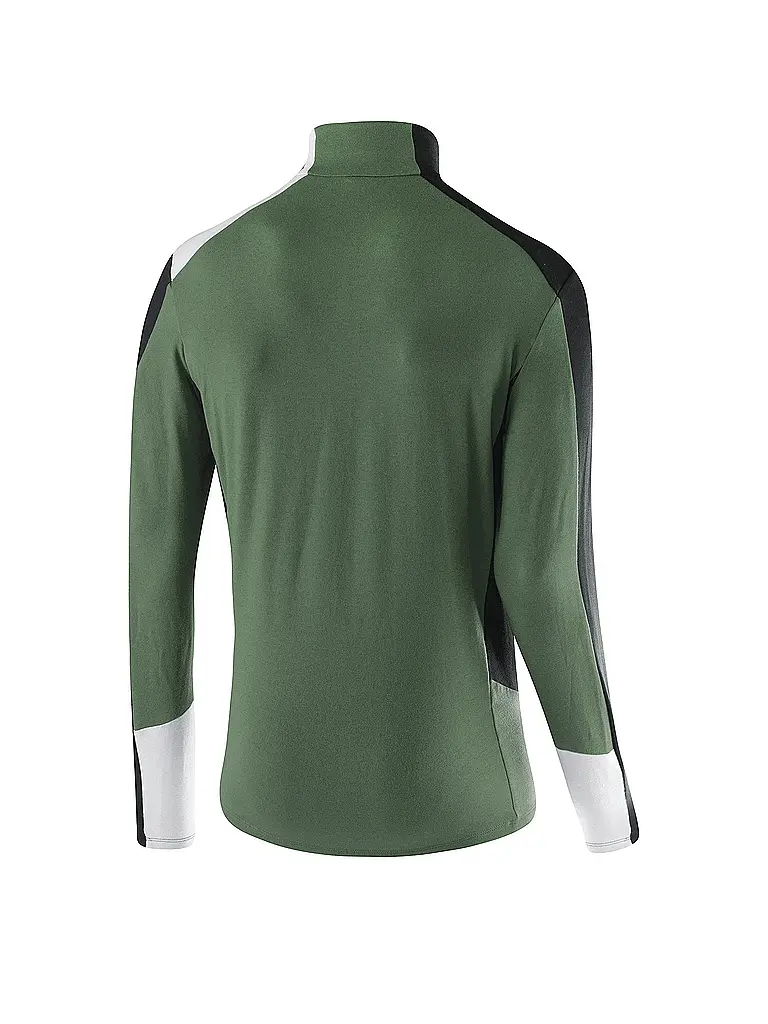 LÖFFLER | Camiseta interior con cremallera para hombre HARLEY TRANSTEX® | Oliva