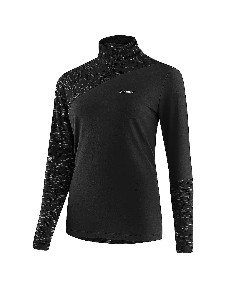 LÖFFLER | Camiseta interior de cuello alto TRANSTEX® Starlit para mujer | Negro