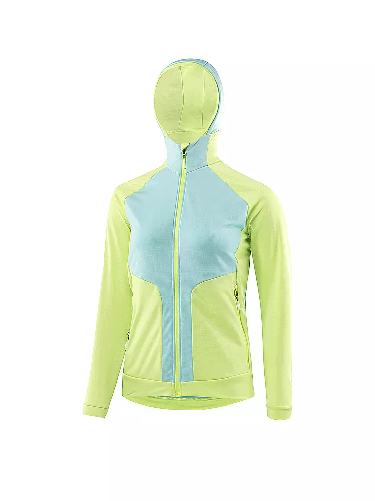LÖFFLER | Camiseta interior de esquí de fondo para mujer con capucha Tech Stretch | Verde claro