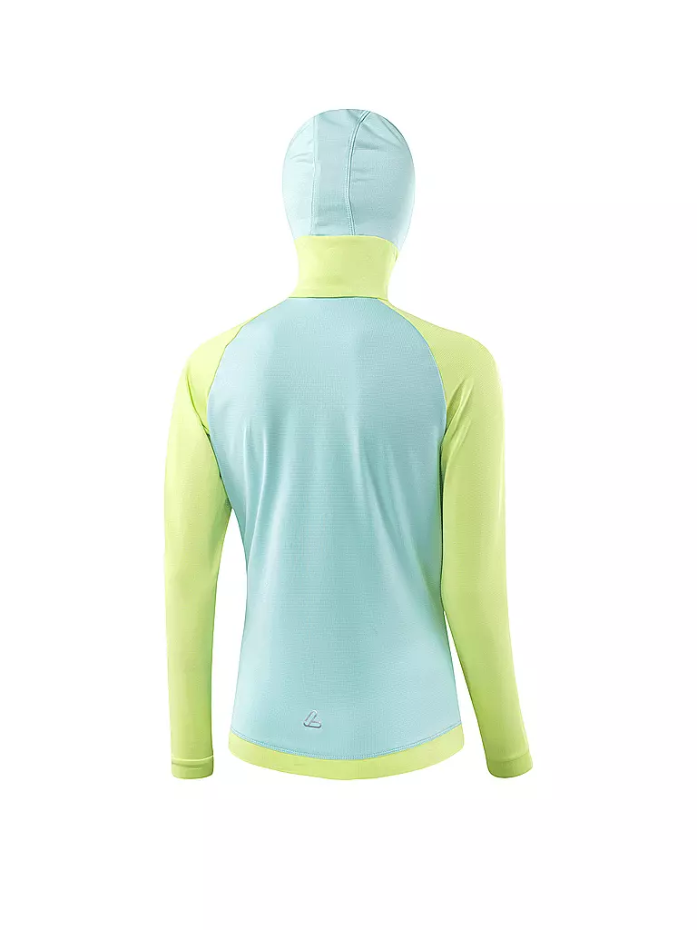 LÖFFLER | Camiseta interior de esquí de fondo para mujer con capucha Tech Stretch | Verde claro