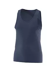 LÖFFLER | Camiseta interior de hombre Merino Light | Azul oscuro