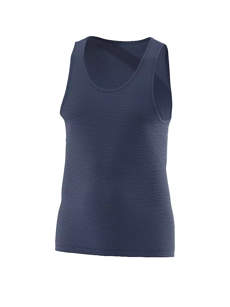 LÖFFLER | Camiseta interior de hombre Merino Light | Azul oscuro