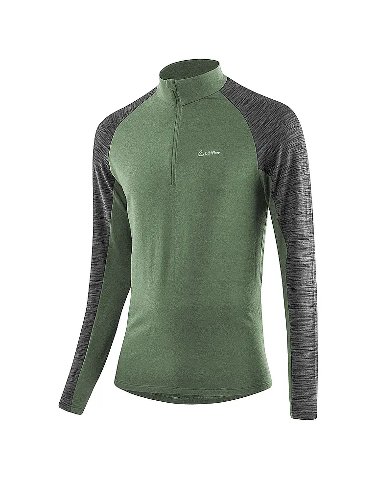 LÖFFLER | Camiseta interior de hombre Midlayer Transtex | Oliva