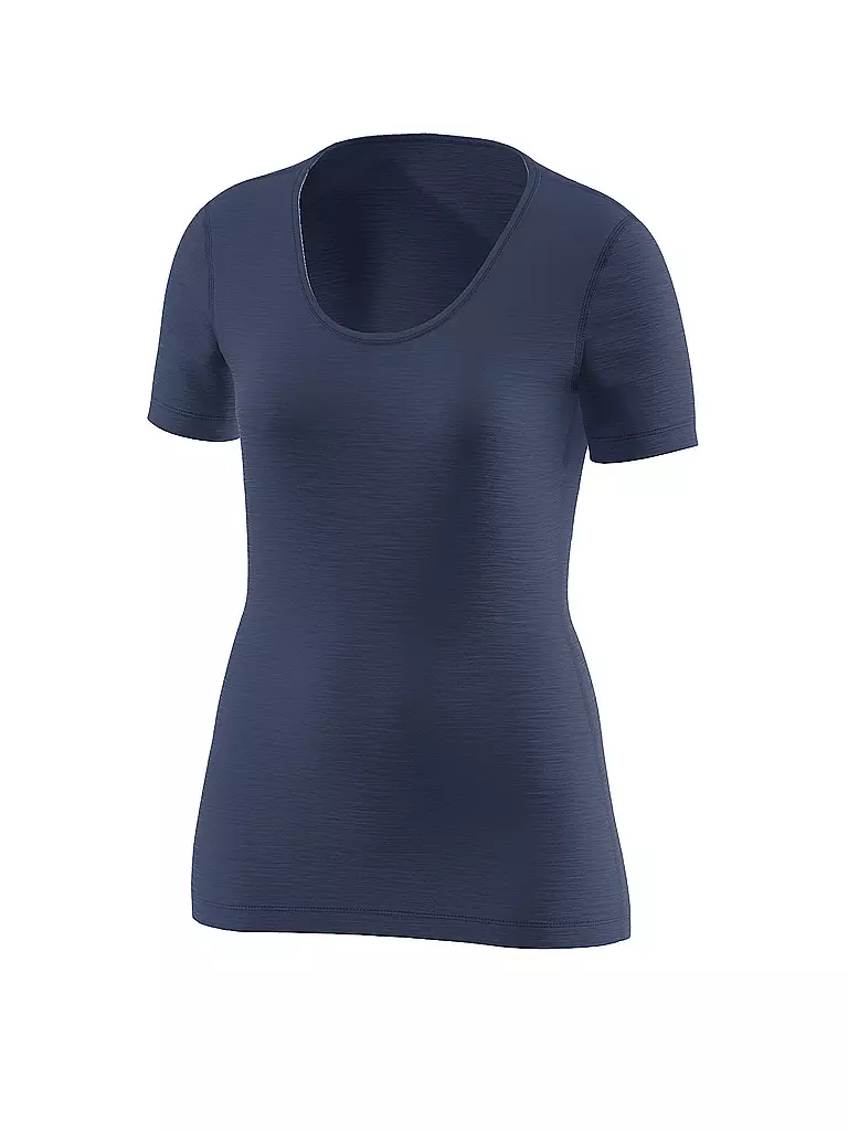 LÖFFLER | Camiseta interior ligera de merino para mujer | Azul oscuro