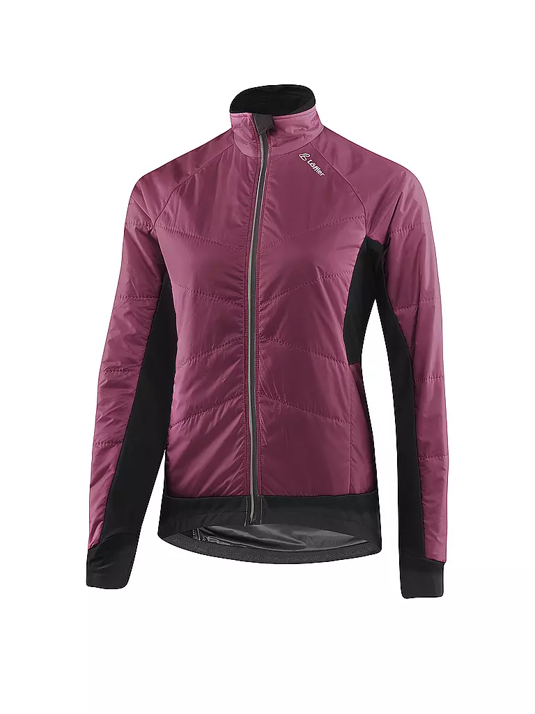 LÖFFLER | Chaqueta de ciclismo Iso Hotbond® PL60 para mujer | Rojo oscuro