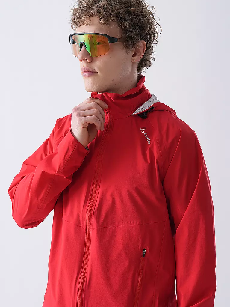 LÖFFLER | Chaqueta de ciclismo para hombre WPM Pocket CF con capucha | 