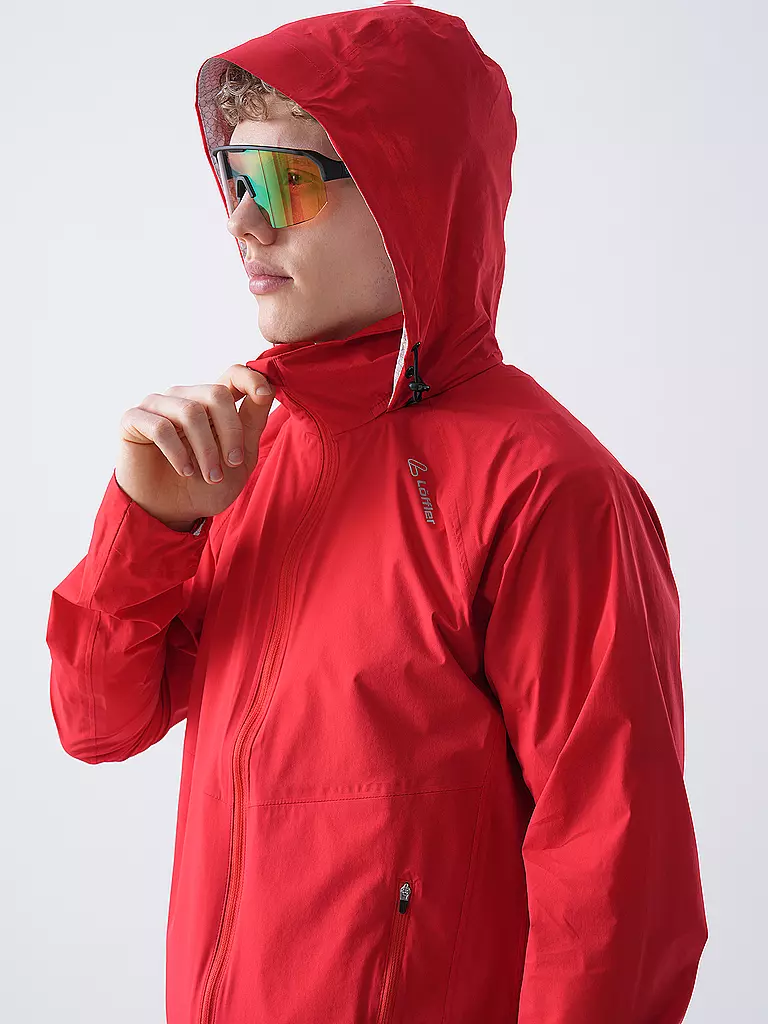 LÖFFLER | Chaqueta de ciclismo para hombre WPM Pocket CF con capucha | 