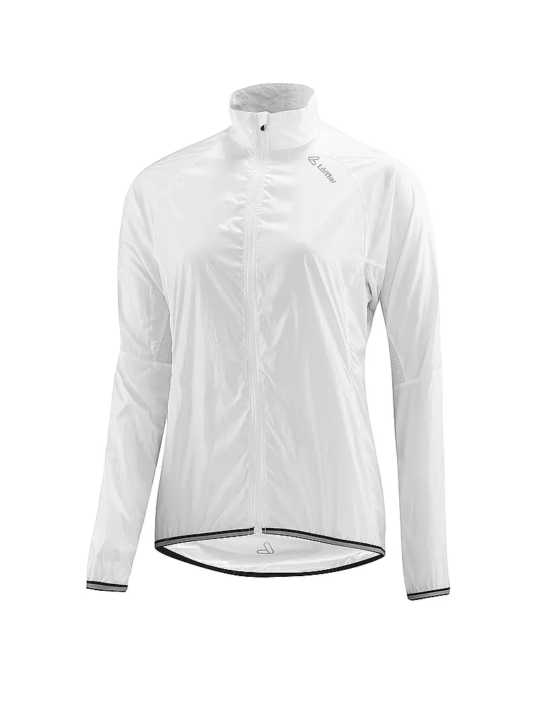 LÖFFLER | Chaqueta de ciclismo para mujer Windshell-Ultralight | Blanco