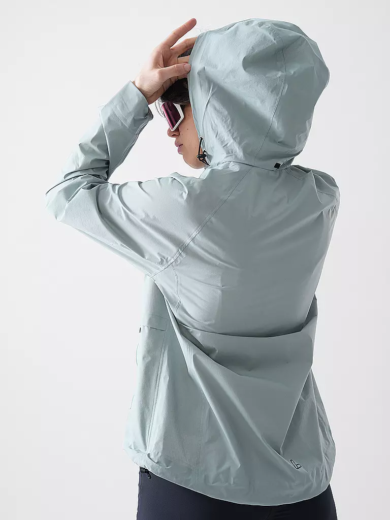 LÖFFLER | Chaqueta de ciclismo para mujer WPM Pocked CF con capucha | 