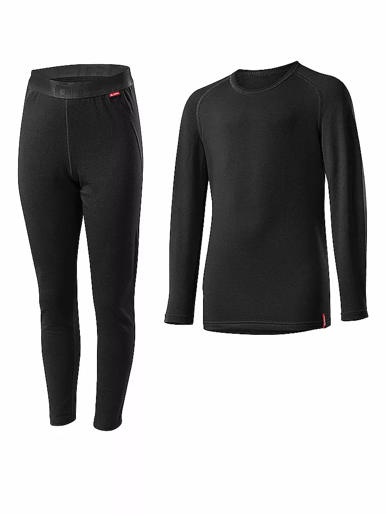 LÖFFLER | Conjunto de ropa interior funcional para niños TRANSTEX® WARM | Negro