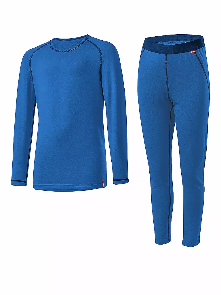 LÖFFLER | Conjunto de ropa interior funcional para niños TRANSTEX® WARM | Azul