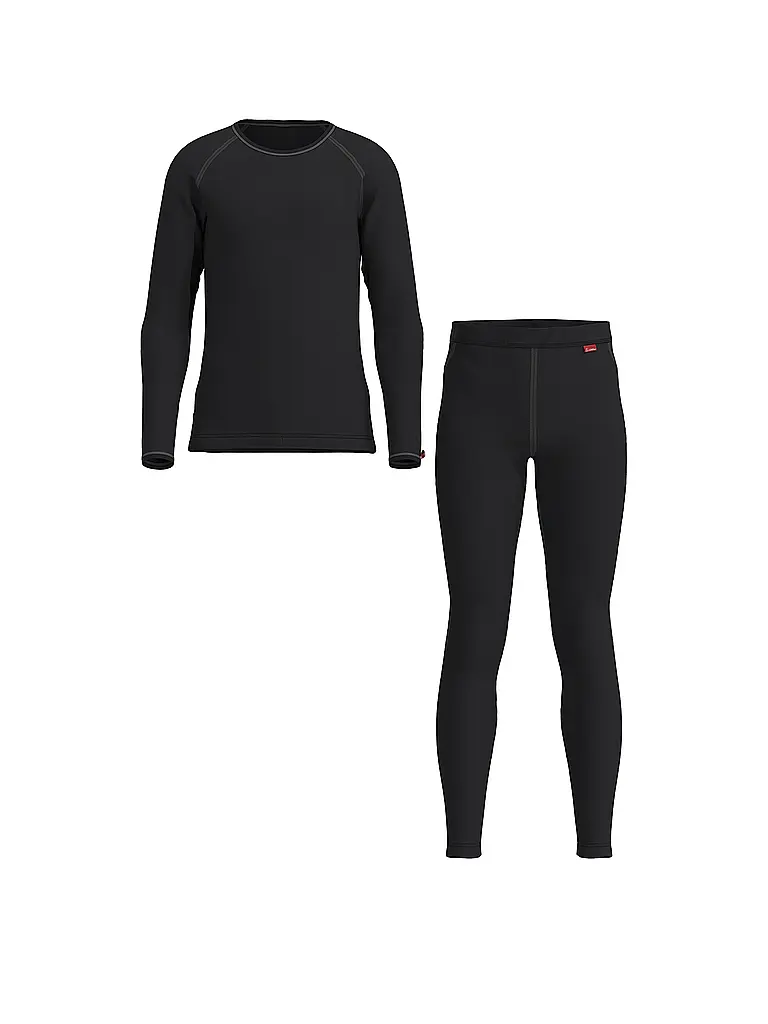 LÖFFLER | Conjunto de ropa interior para niños TRANSTEX® WARM | Negro