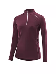LÖFFLER | Damen Langlaufshirt Midlayer transtex® Merino | Rojo oscuro