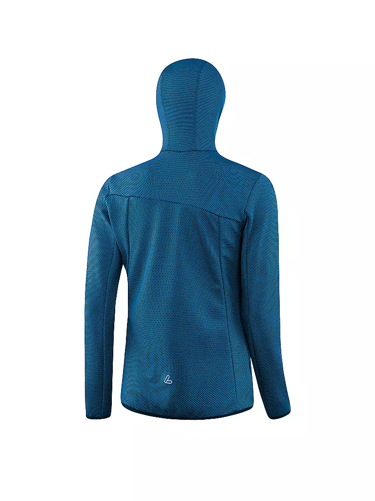LÖFFLER | Damen Laufhoodie transtex® 3D Cube FZ | Azul