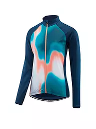 LÖFFLER | Damen Rad Trikot Mirage FZ LS | Azul oscuro