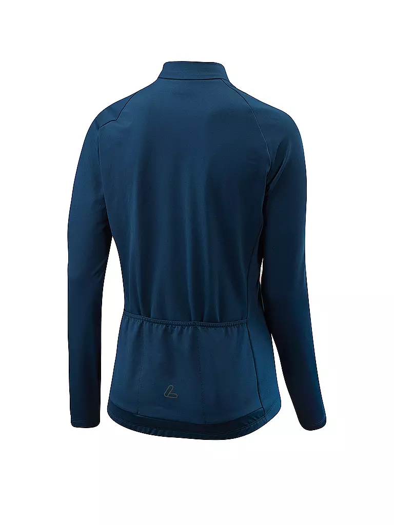 LÖFFLER | Damen Rad Trikot Mirage FZ LS | Azul oscuro