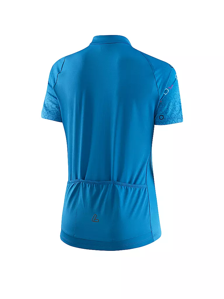 LÖFFLER | Damen Radtrikot Axo Mid FZ | Azul