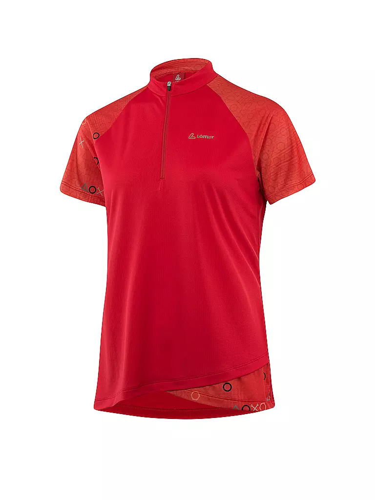 LÖFFLER | Damen Radtrikot Axo Rise HZ | Rojo