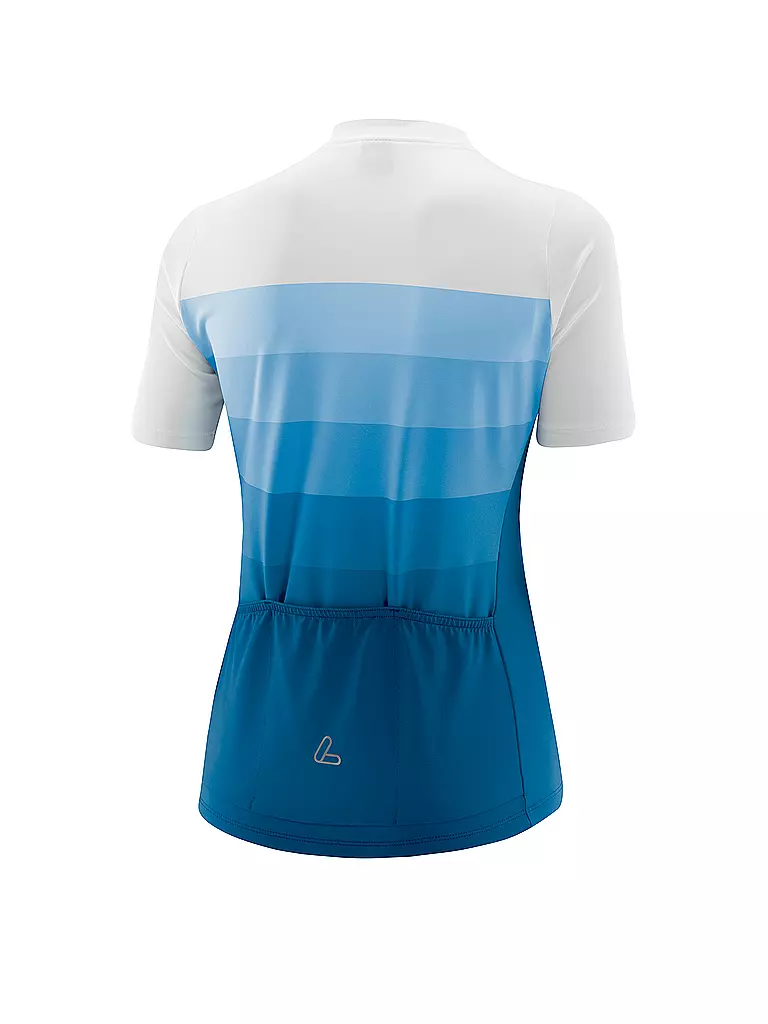 LÖFFLER | Damen Radtrikot Rainbow FZ | Azul claro