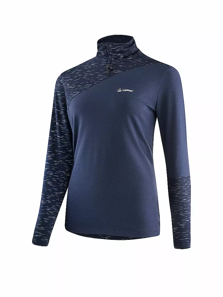 LÖFFLER | Damen Unterziehshirt TRANSTEX® Turtleneck Starlit | Azul oscuro
