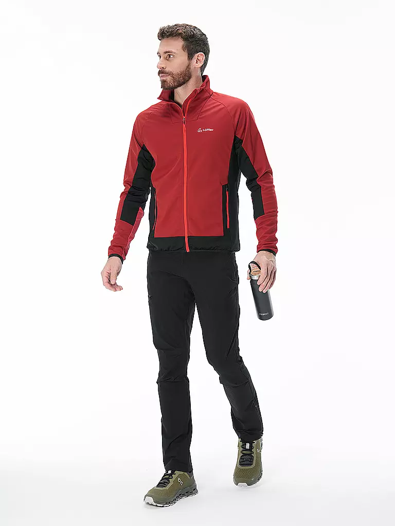 LÖFFLER | Herren Langlaufjacke Verve WS Light | Rojo oscuro