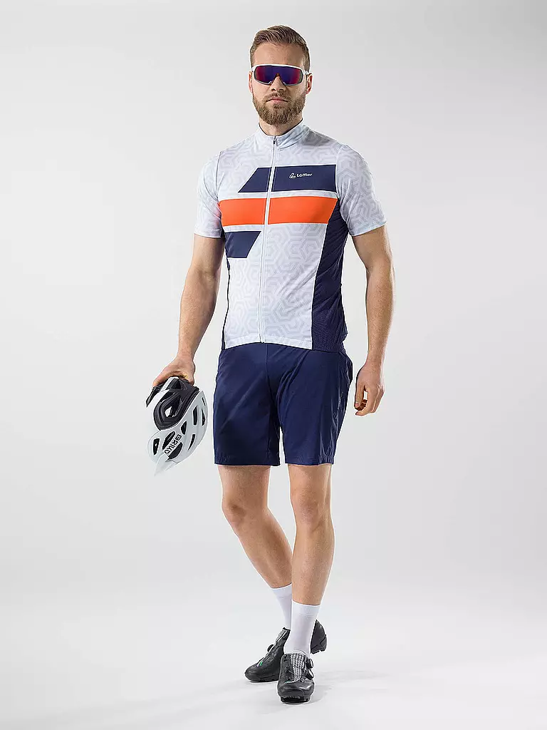 LÖFFLER | Herren Radtrikot Celtic Mid FZ | Blanco