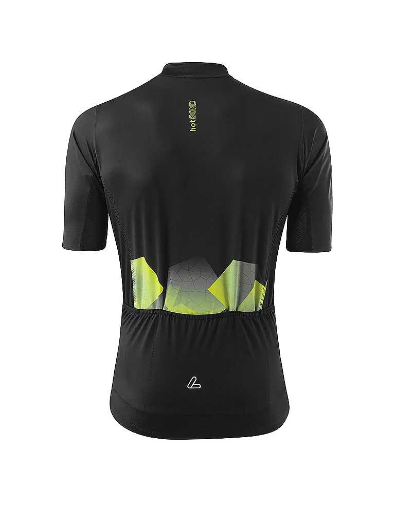 LÖFFLER | Herren Radtrikot Leaves Hotbond® FZ | Negro