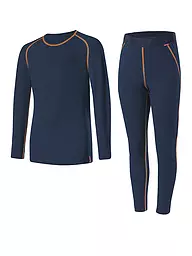 LÖFFLER | Kinder Funktionsunterwäsche-Set TRANSTEX® WARM | Azul oscuro