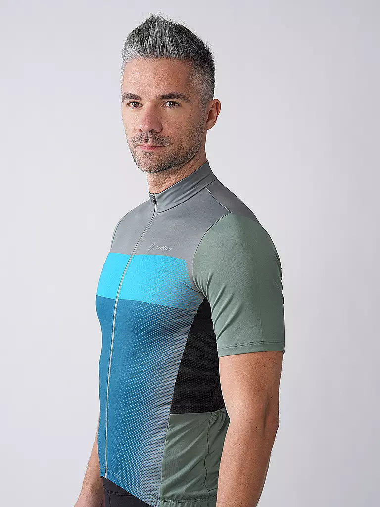 LÖFFLER | Maillot de ciclismo para hombre Grady Mid FZ | Azul