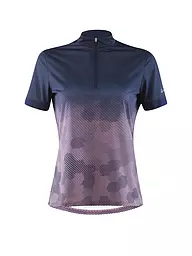 LÖFFLER | Maillot de ciclismo para mujer Maja HZ + UEG | Azul oscuro