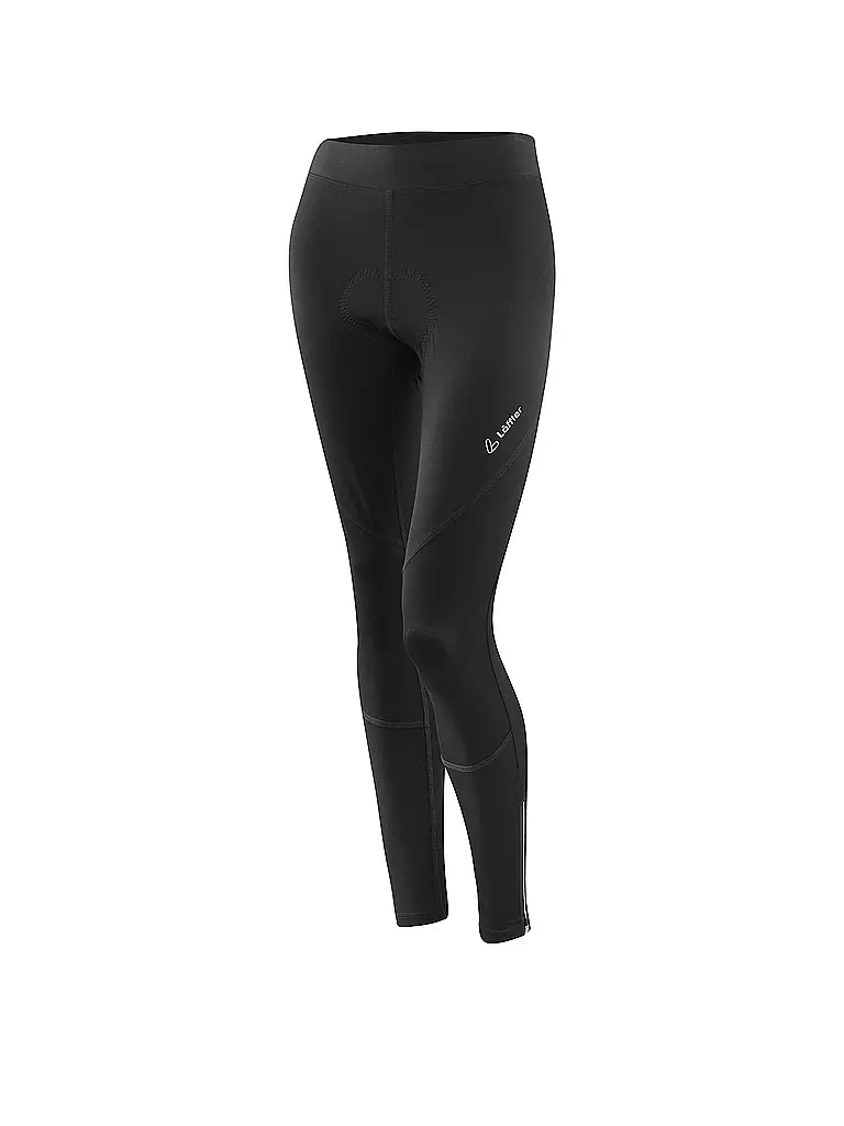 LÖFFLER | Pantalones de ciclismo largos básicos de gel para mujer | Negro